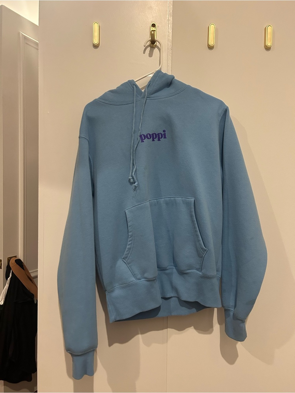 Poppi Women's Crewneck Hoodie in Light Blue